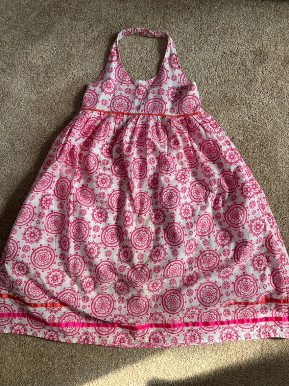 Pink Medallion Halter Sundress - Picture 5 of 5